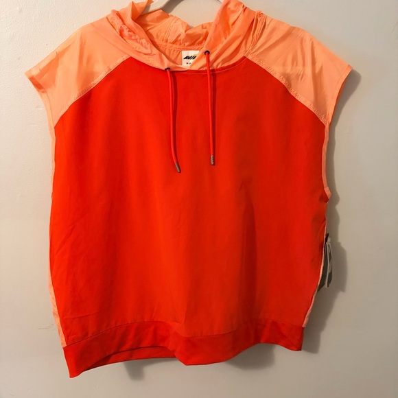 Avia Orange Colorblock Short Sleeve Hoodie & Shorts - Picture 2 of 8